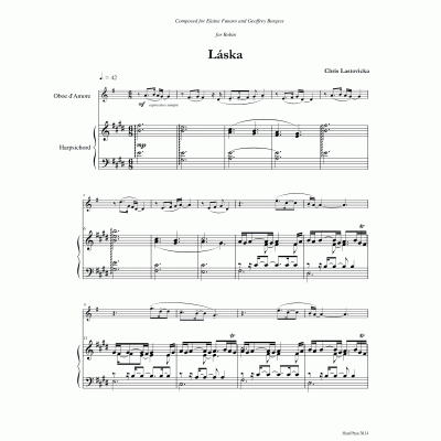 Láska - baroque oboe and harpsichord