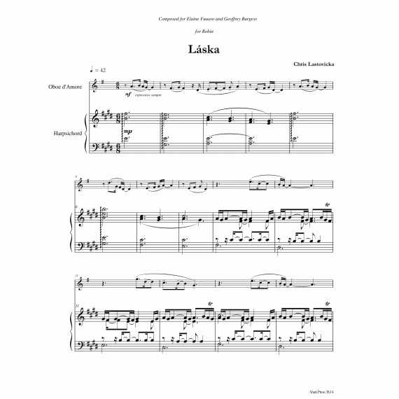 Láska - baroque oboe and harpsichord